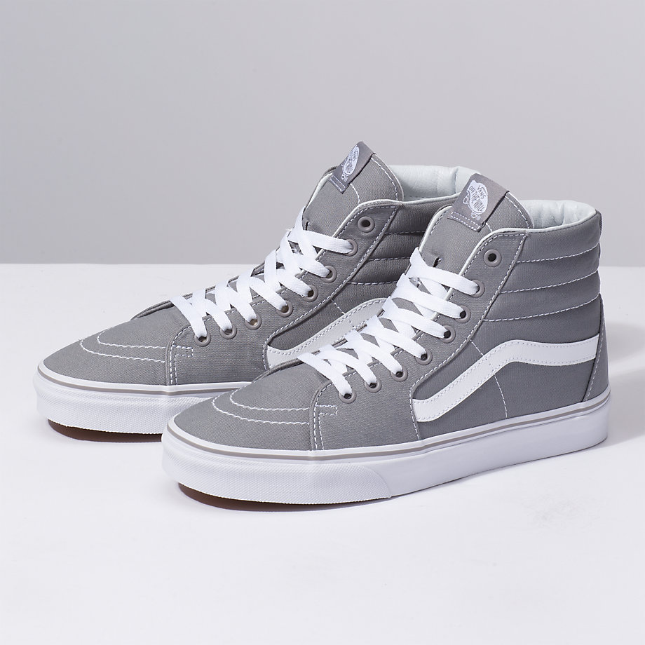 Vans Bayan Spor Ayakkabı Canvas Sk8-Hi Gri | 69162-659